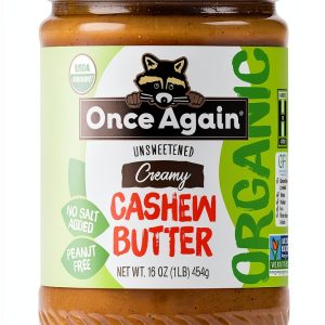 Once Again Organic Cashew Butter Creamy Salt Free 16 oz-0