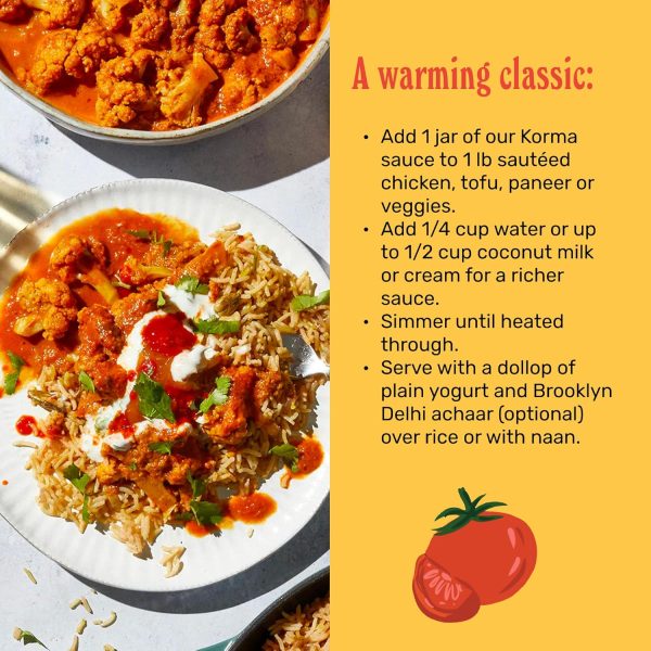 Brooklyn Delhi Coconut Cashew Korma Vegan Curry Sauce-4