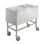AmGood Stainless Steel Ice Bin 18.5x36x30 in NSF Outdoor Cooler-0