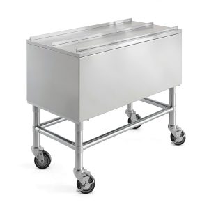 AmGood Stainless Steel Ice Bin 18.5x36x30 in NSF Outdoor Cooler-0