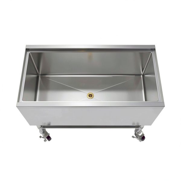 AmGood Stainless Steel Ice Bin 18.5x36x30 in NSF Outdoor Cooler-3